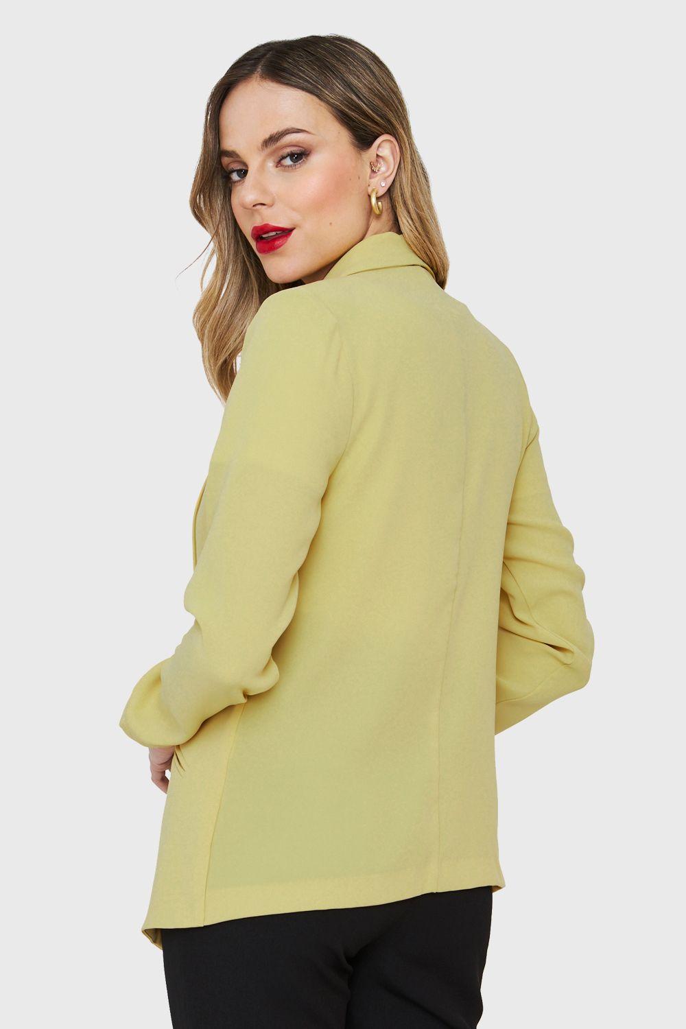 Blazer Solapa Larga Amarillo Nicopoly-3