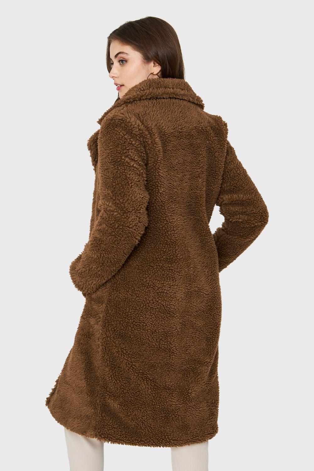 Abrigo Teddy Largo Café Nicopoly-3