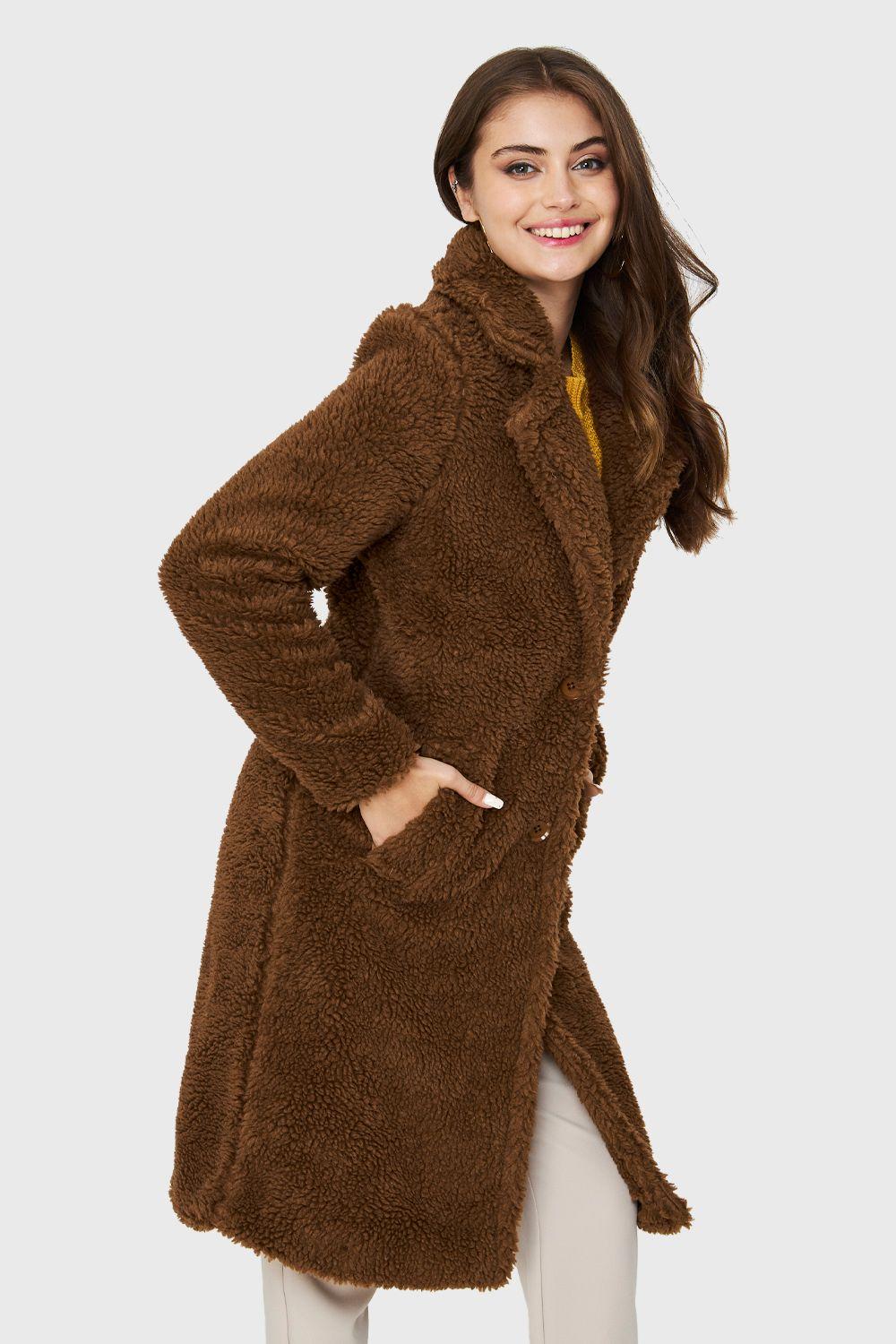 Abrigo Teddy Largo Café Nicopoly-2