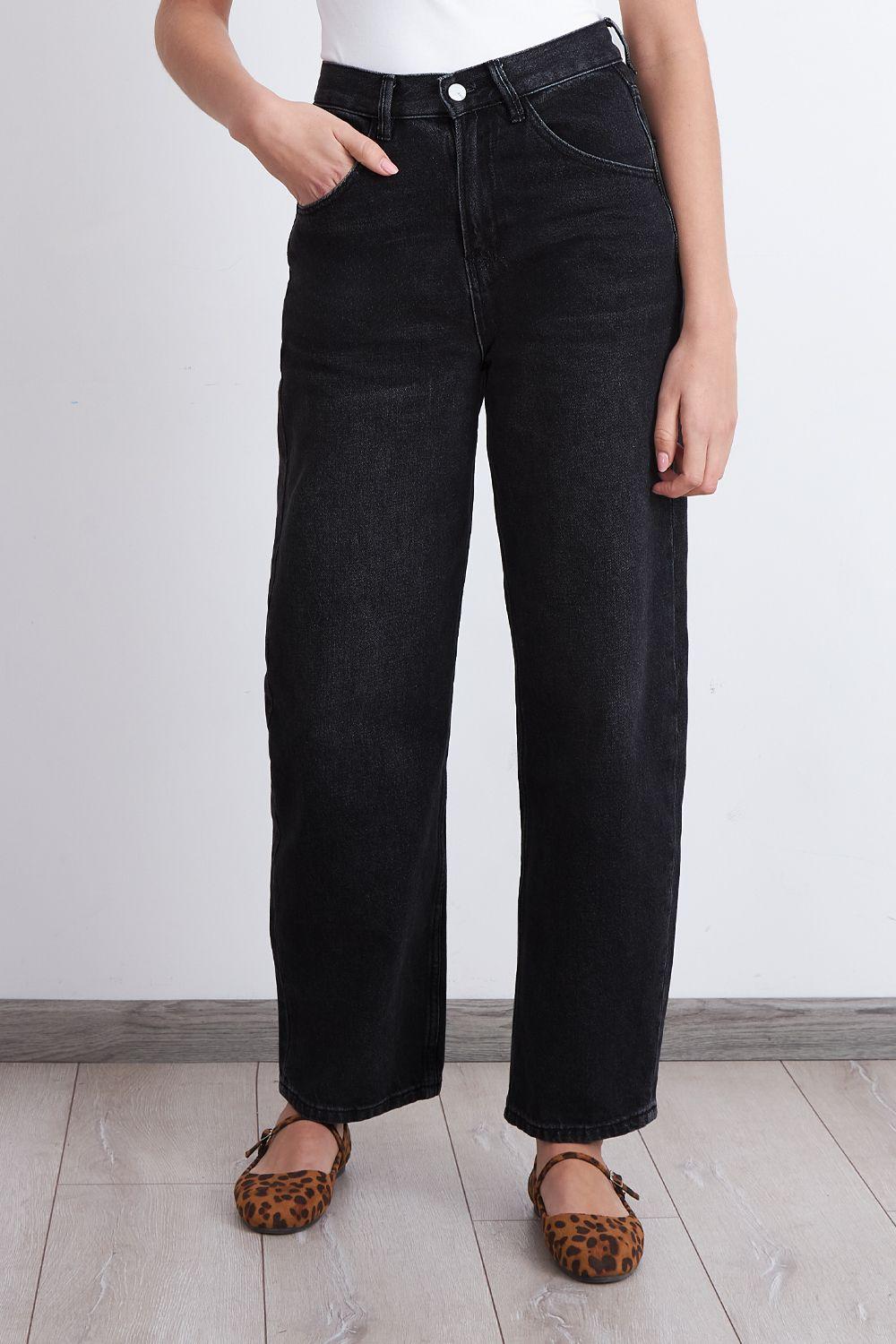 Jeans Barrel Negro Nicopoly-0