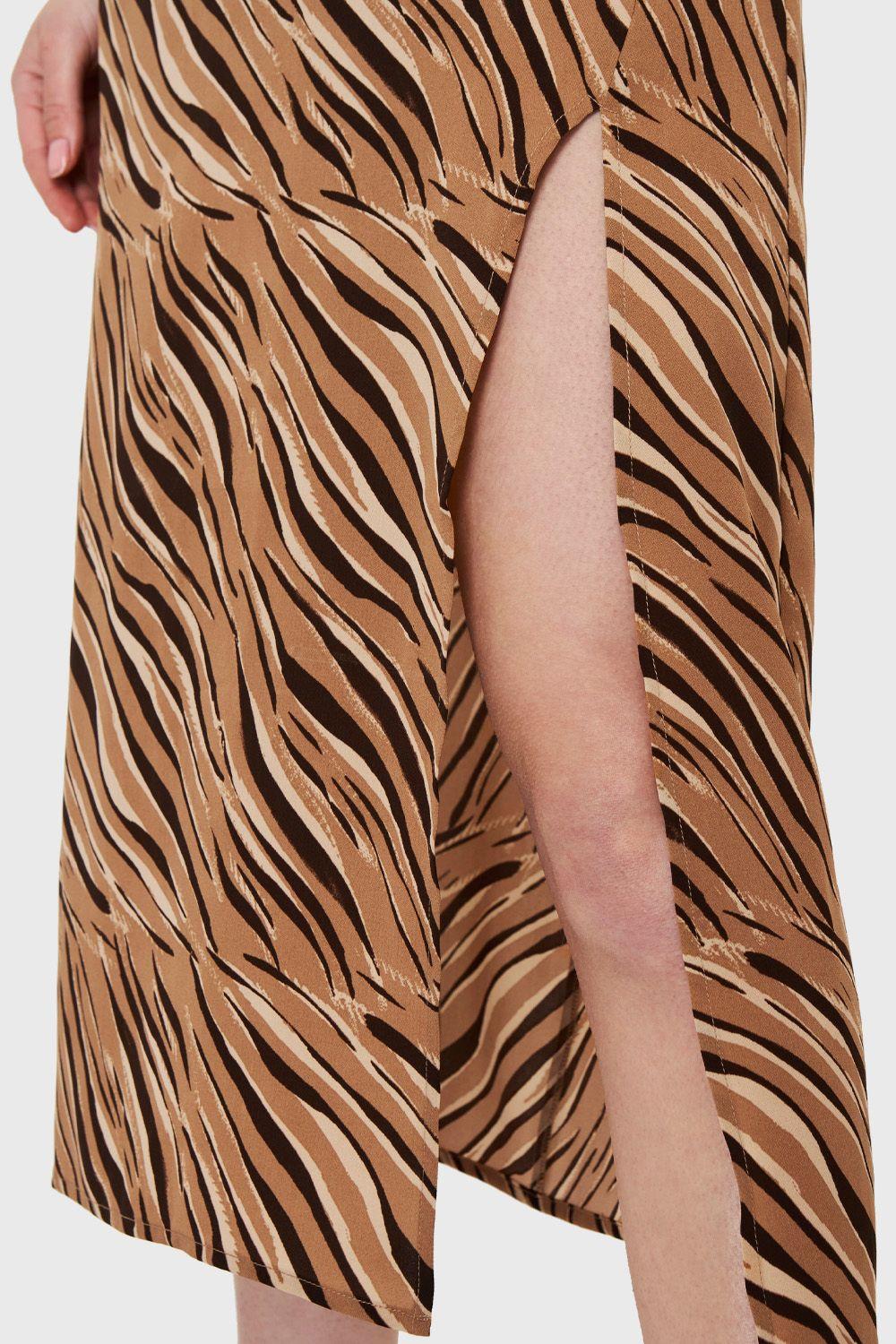 Vestido Print Cebra Café Nicopoly-5
