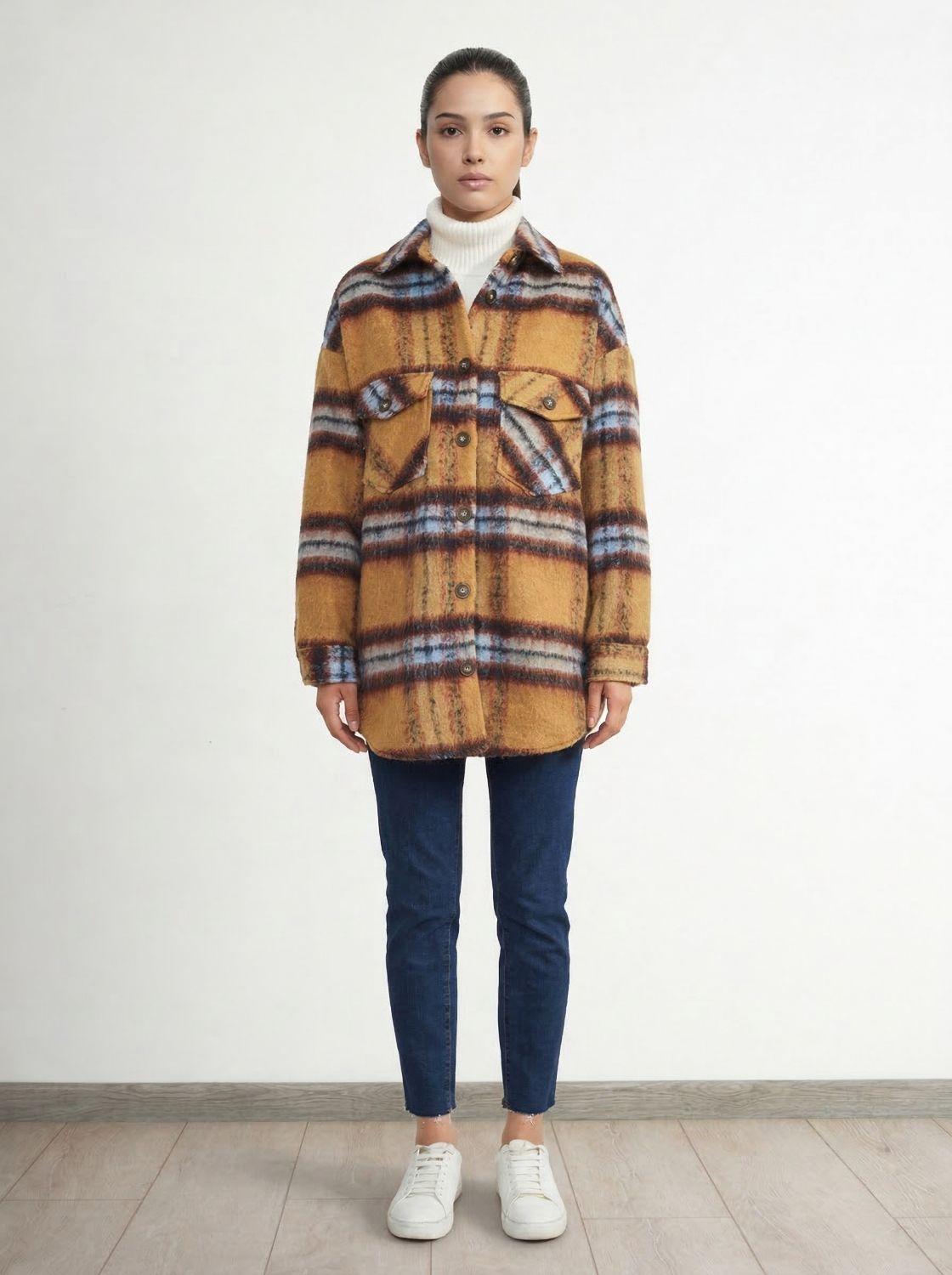 Chaqueta Leñadora Camel Nicopoly-1