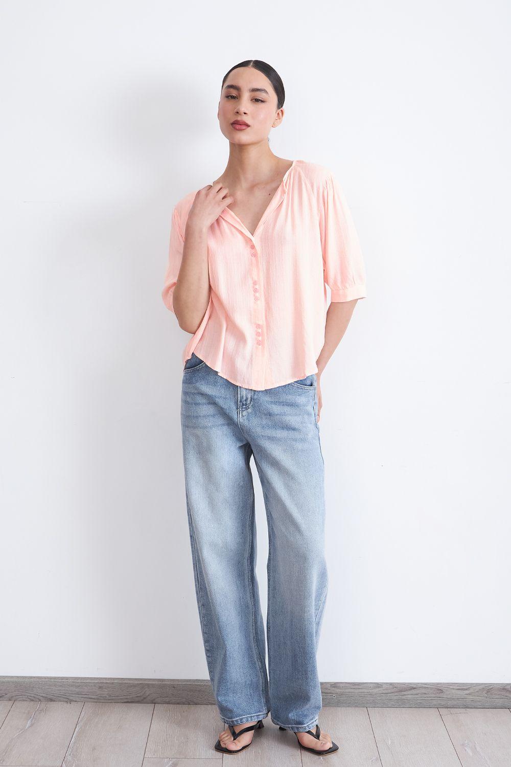 Blusa Holgada Rosado Nicopoly-1
