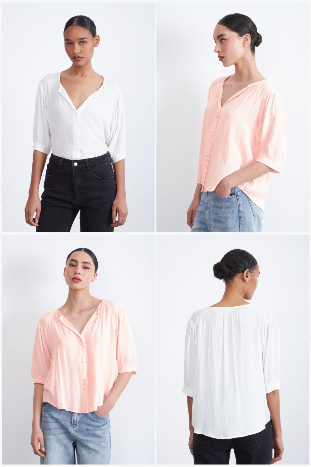 Blusa Holgada Rosado Nicopoly-4