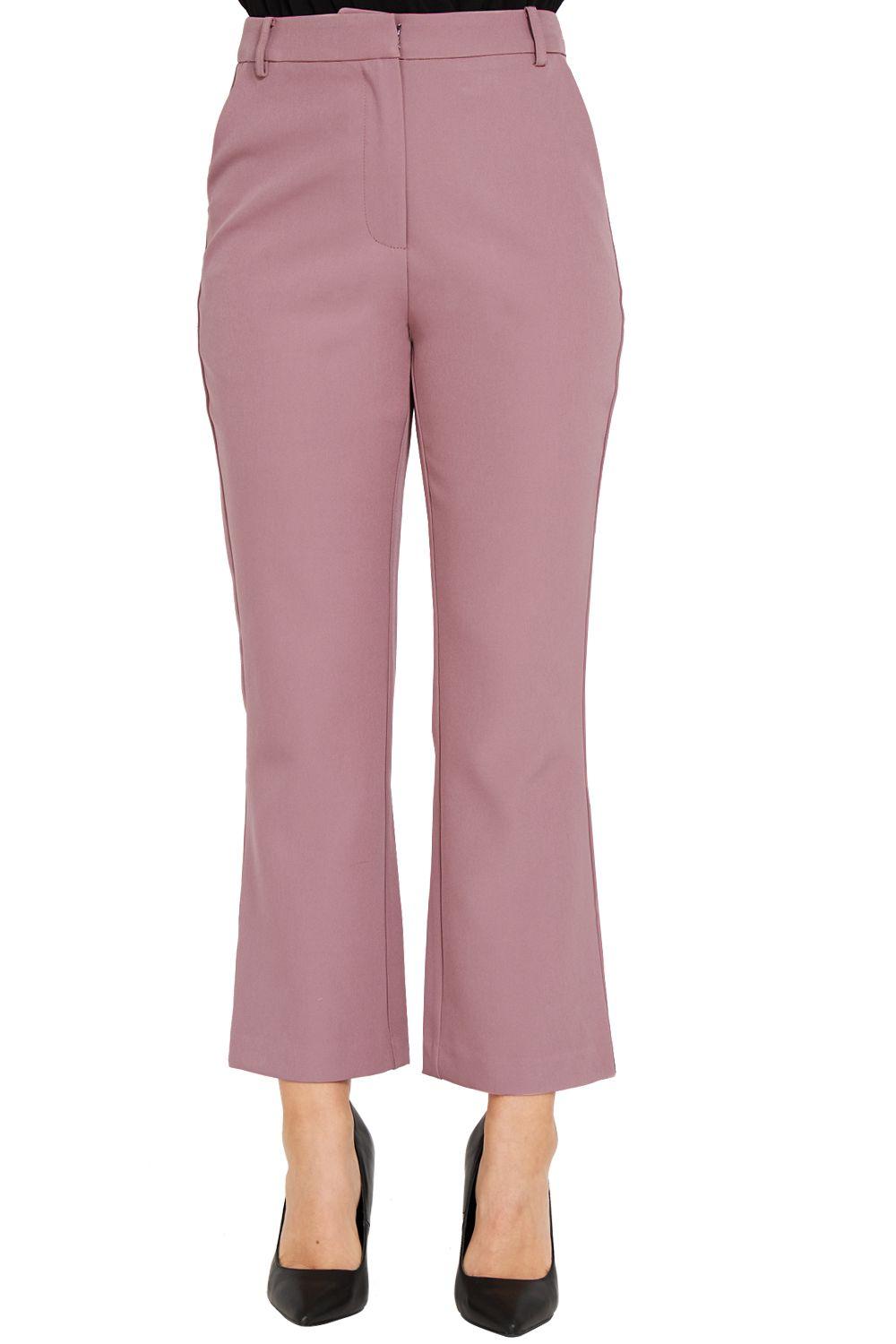 Pantalón Formal Bolsillos Rosa Nicopoly-0