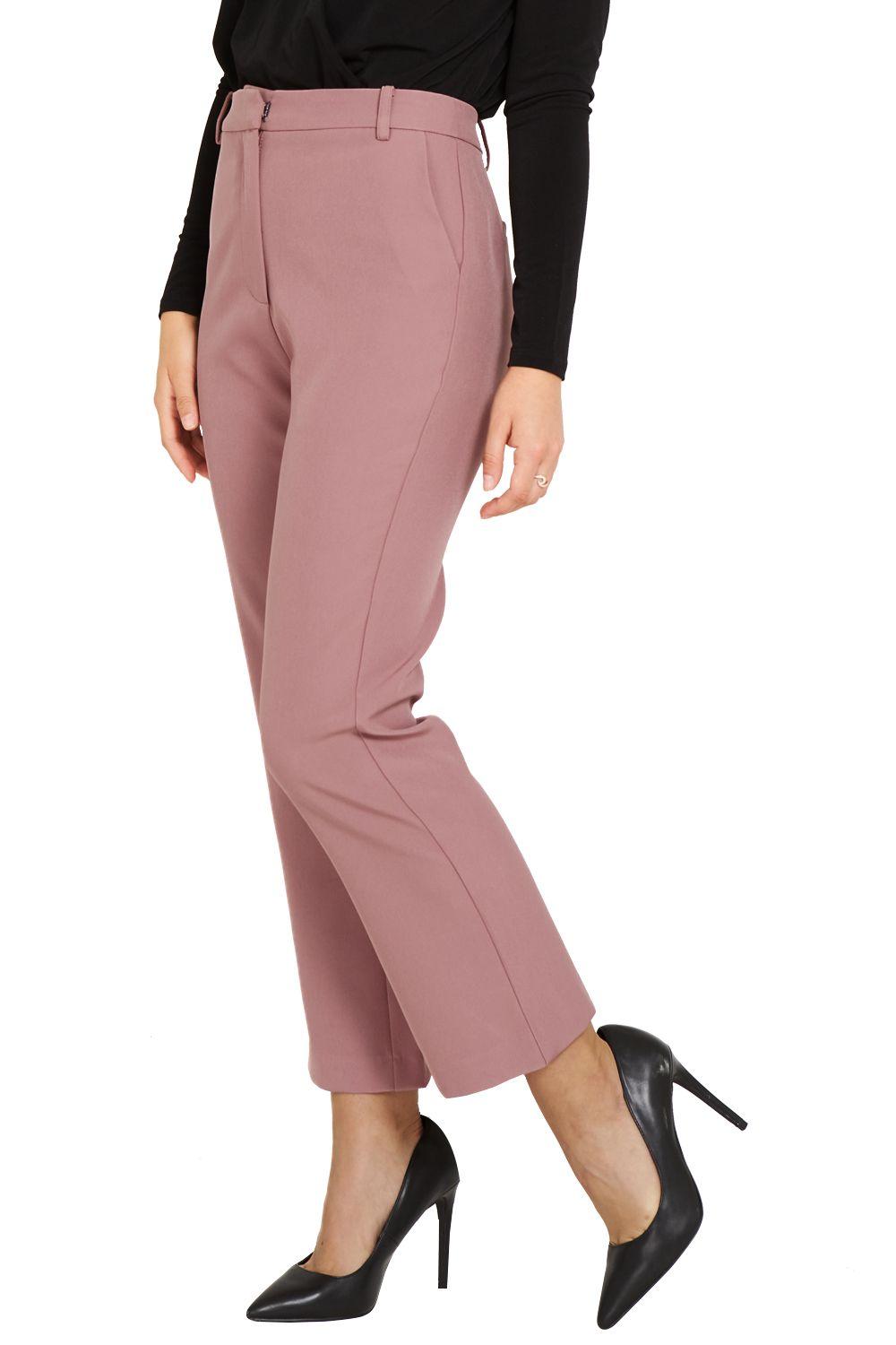 Pantalón Formal Bolsillos Rosa Nicopoly-2
