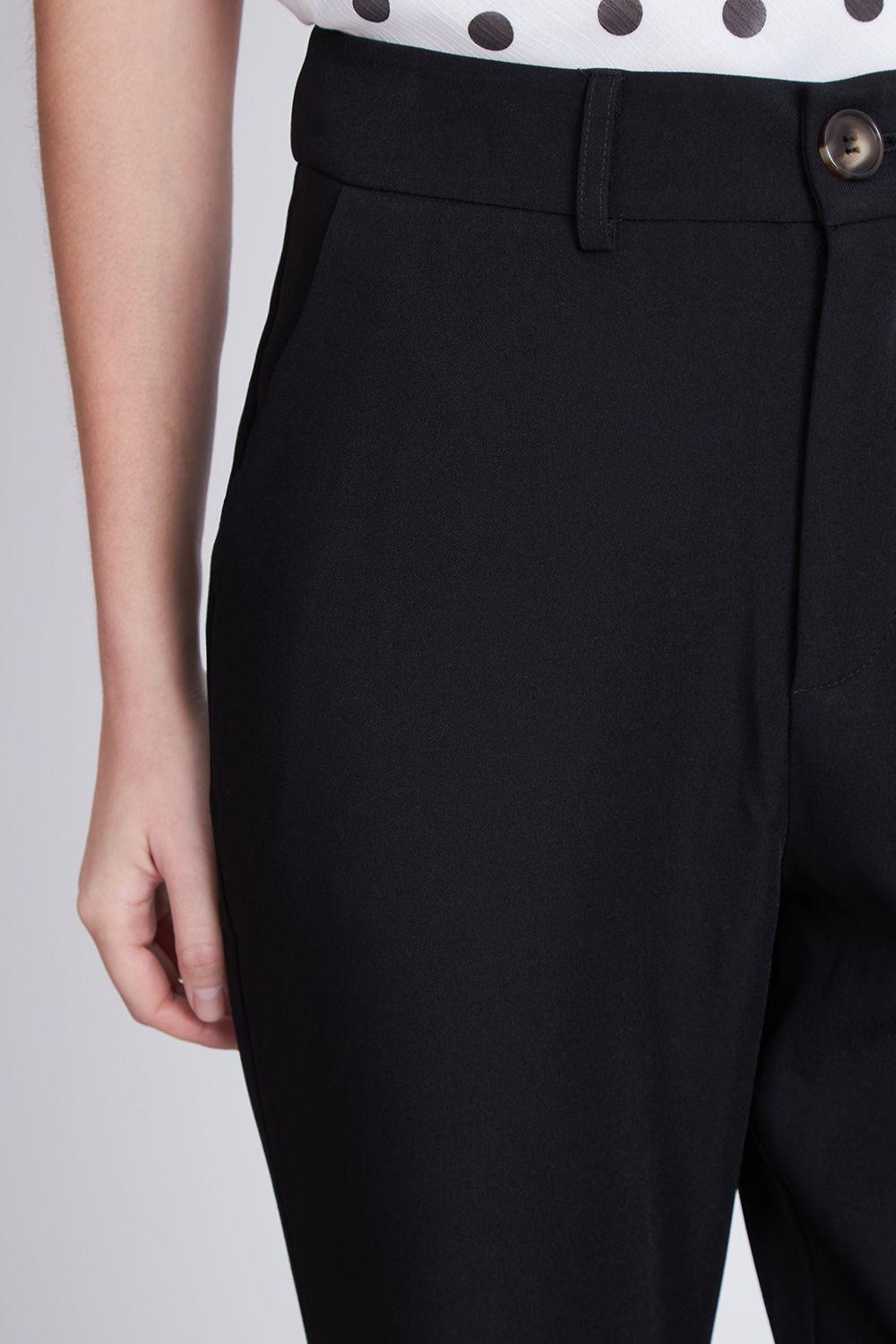 Pantalón Sastrero Recto Negro Nicopoly-5