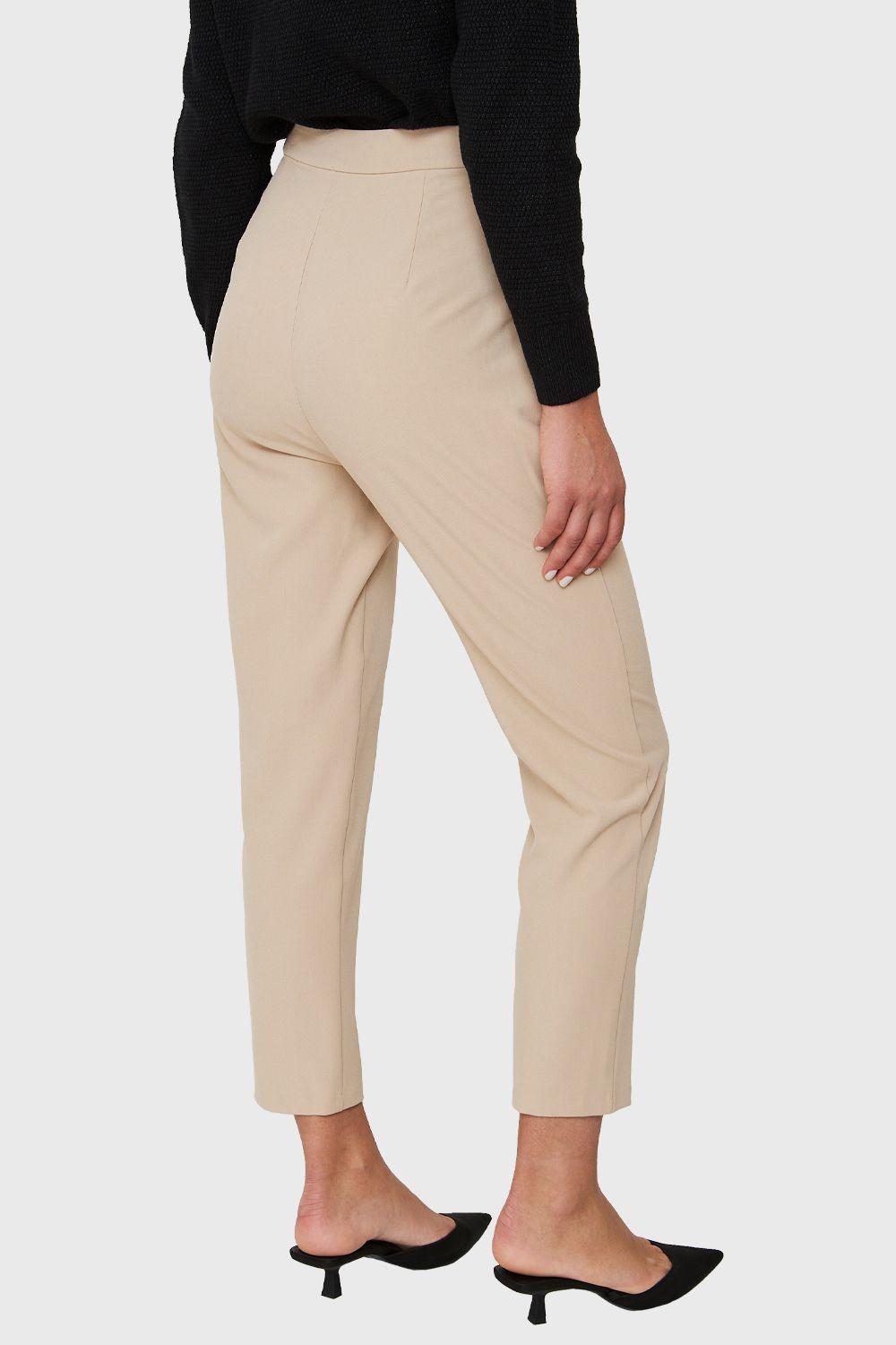 Pantalón Tiro Alto Khaki Nicopoly-3