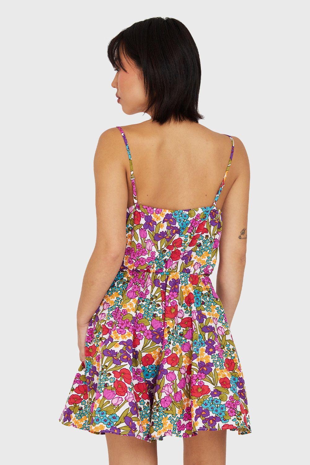 Enterito Corto Floreado Morado Nicopoly-3