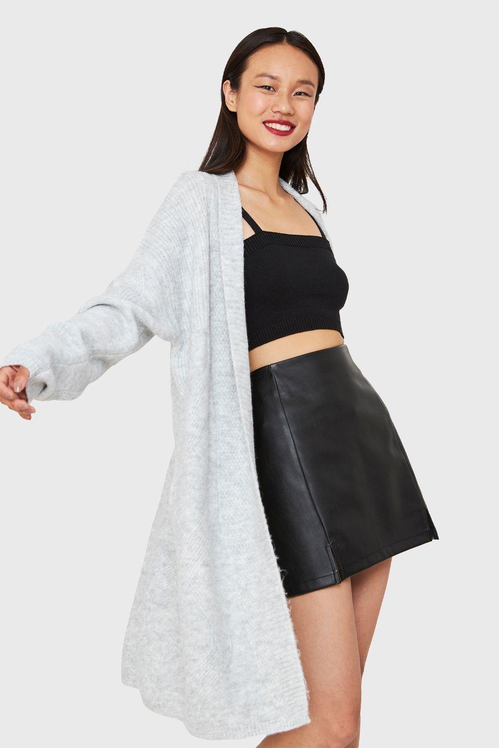 Tapado Brillos Punto Fantasía Gris Claro Nicopoly-4