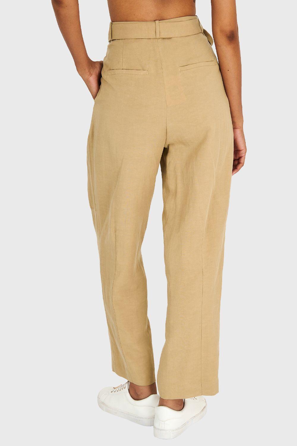 Pantalón Lazo de Hebilla Khaki Nicopoly-3