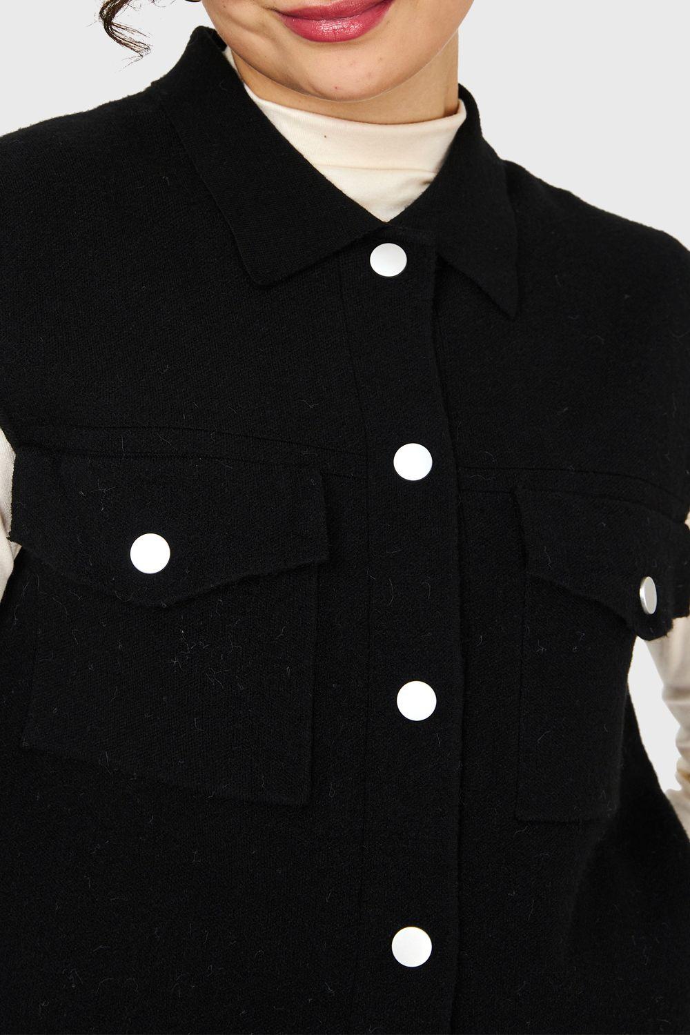 Sweater Gilet NegroNicopoly-5