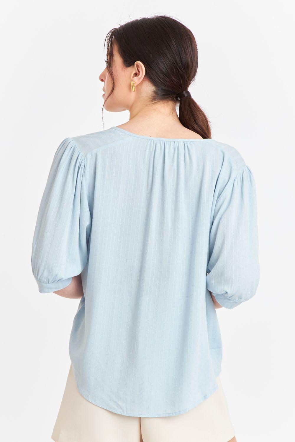 Blusa Holgada Celeste Nicopoly-3
