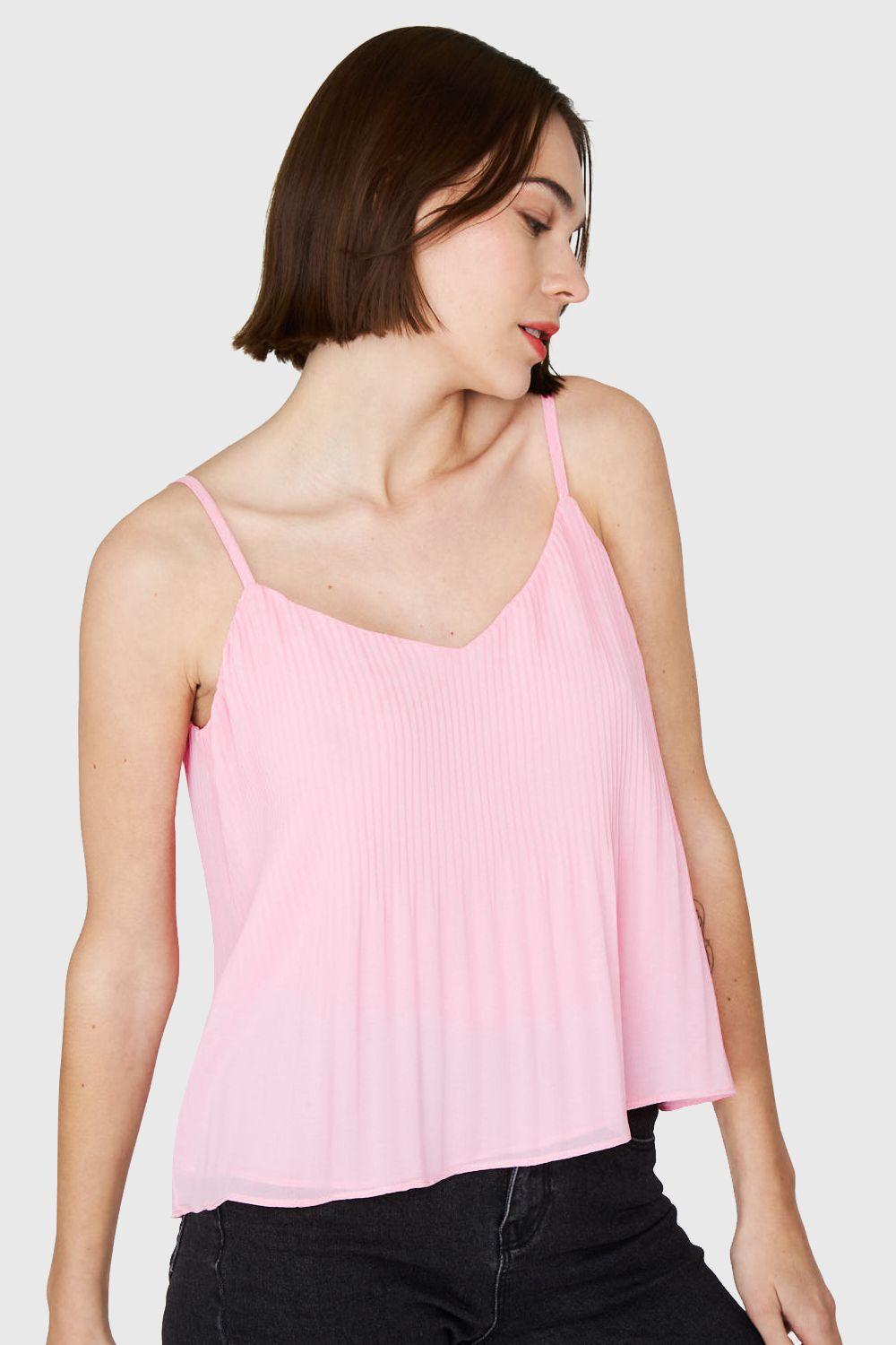 Top Plisado Pabilo Rosa Nicopoly-4