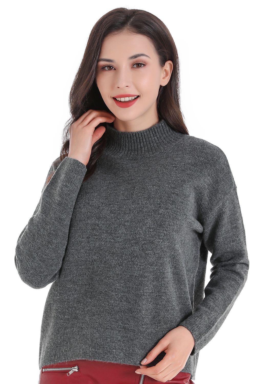 Sweater Cuello Beatle Corto Grafito Nicopoly-0