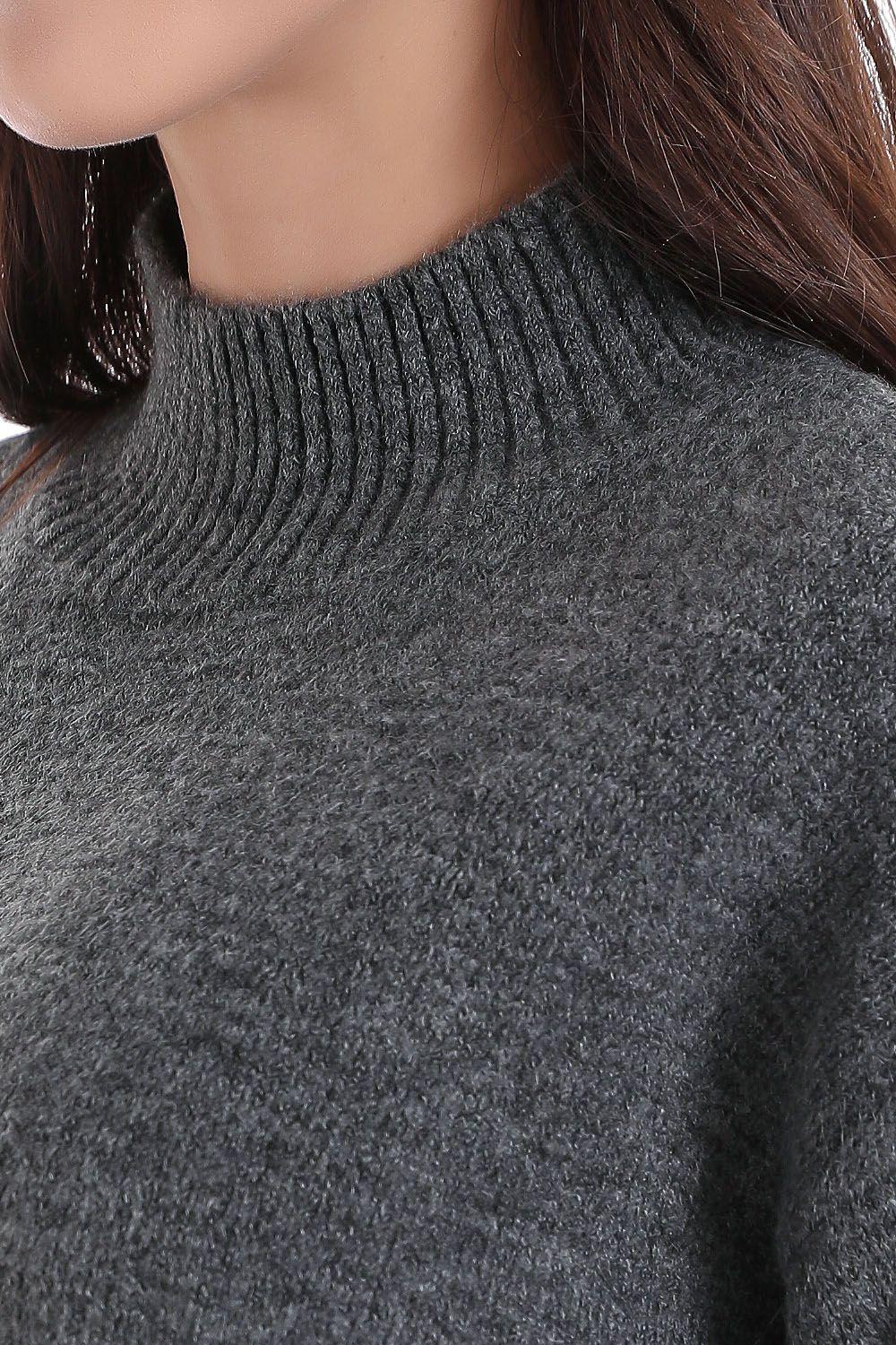 Sweater Cuello Beatle Corto Grafito Nicopoly-3