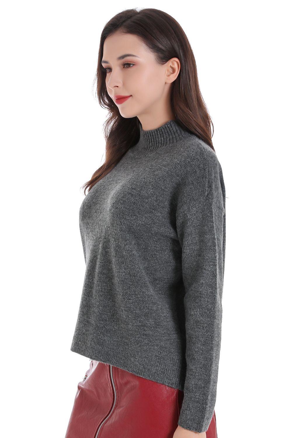 Sweater Cuello Beatle Corto Grafito Nicopoly-1