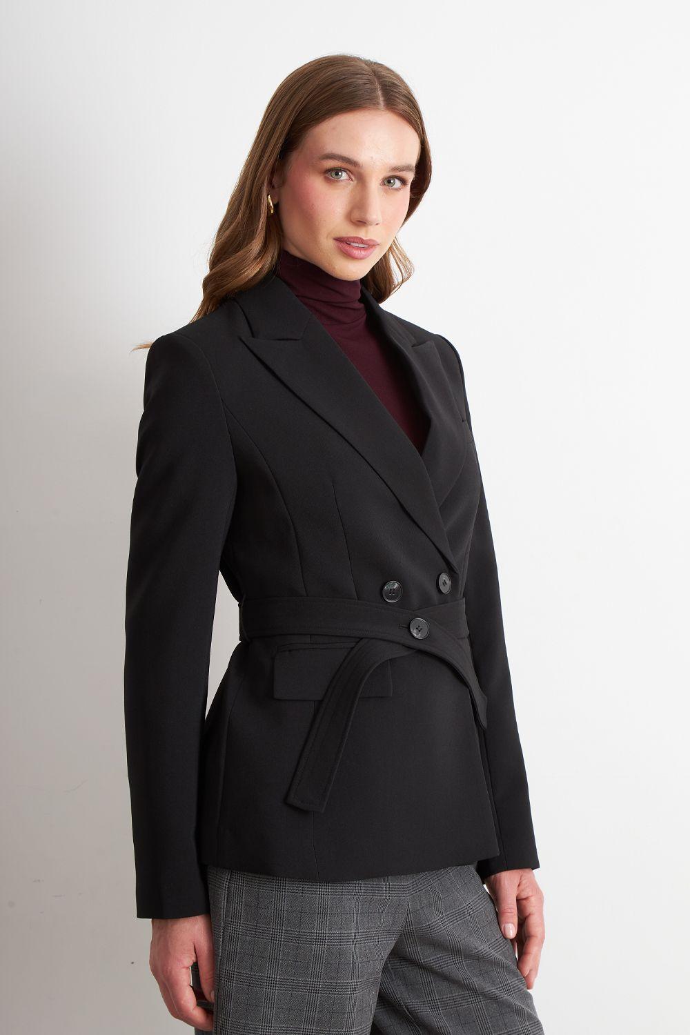 Blazer Cinturón Negro	 Nicopoly-2