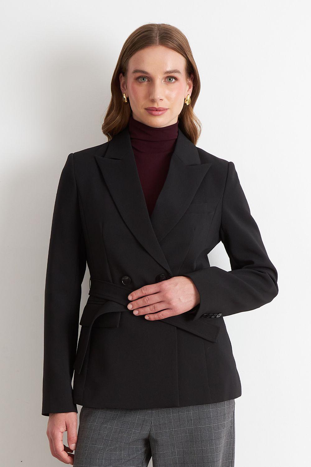 Blazer Cinturón Negro	 Nicopoly-4