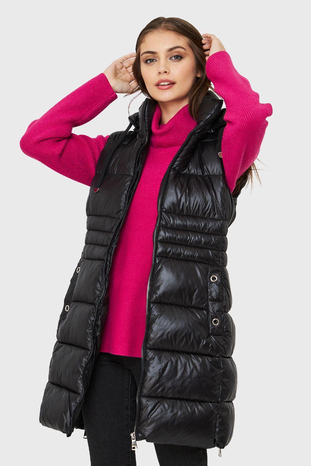 Parka Sin Mangas Negro Nicopoly-4