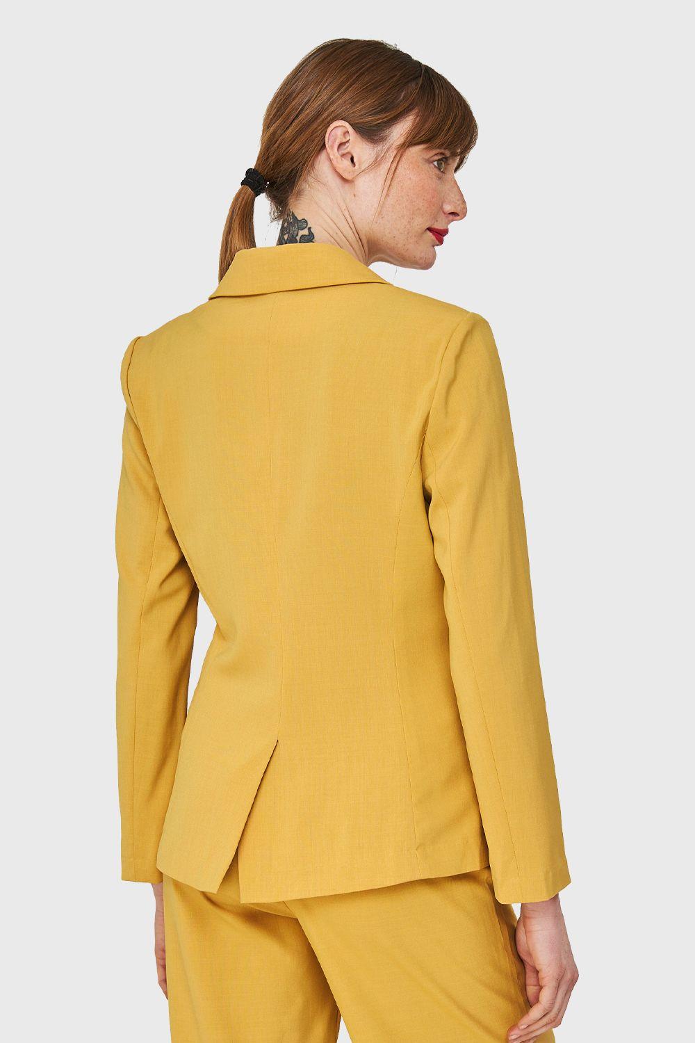 Blazer Dos Botones Amarillo Nicopoly-3