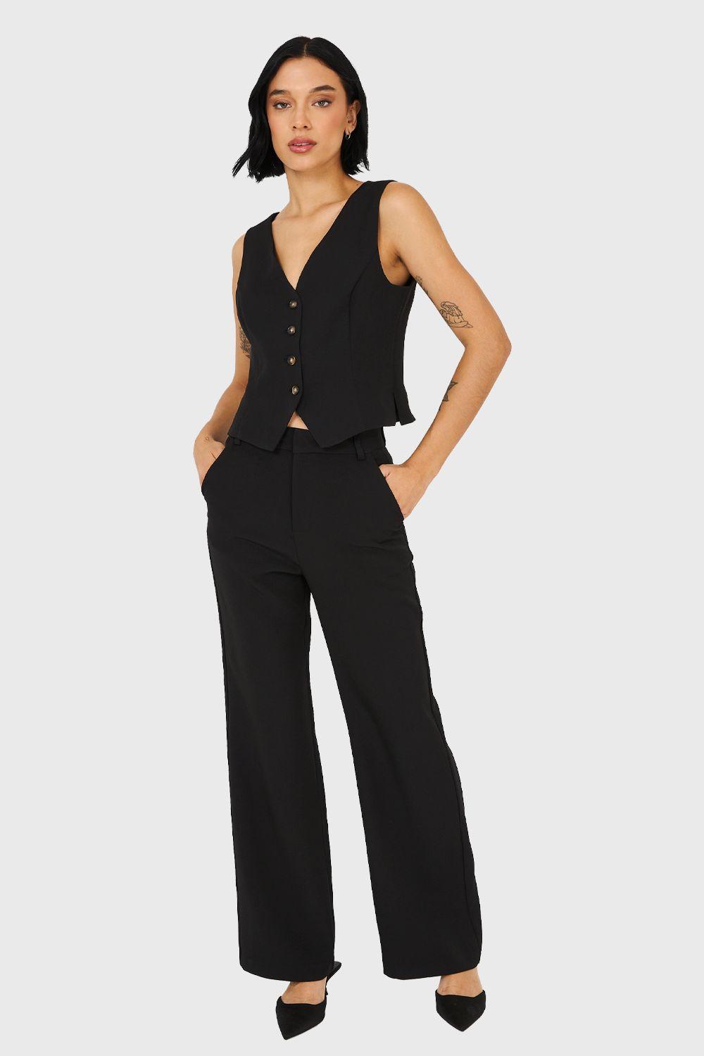 Pantalón Básico Negro Nicopoly-1
