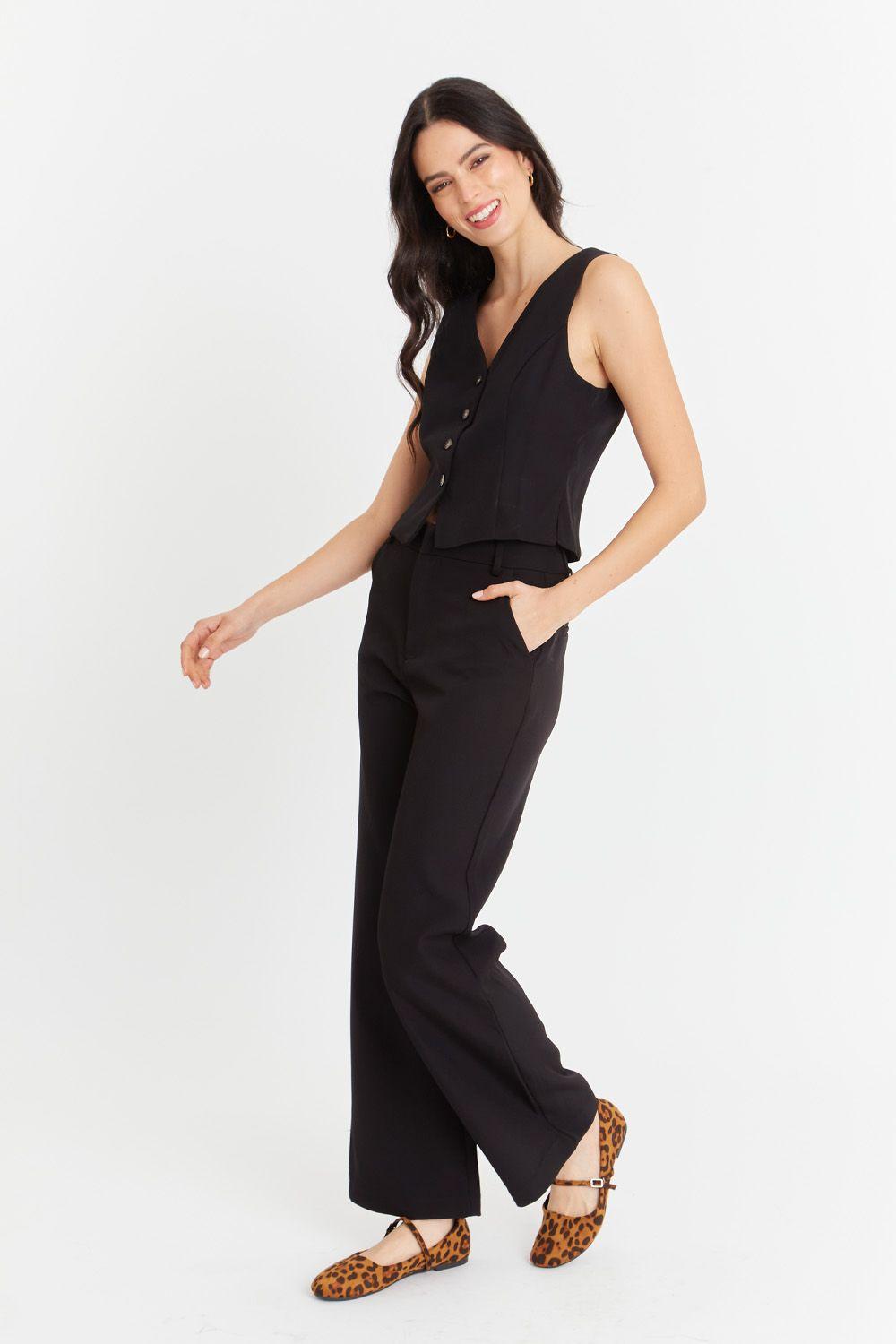 Pantalón Básico Negro Nicopoly-1