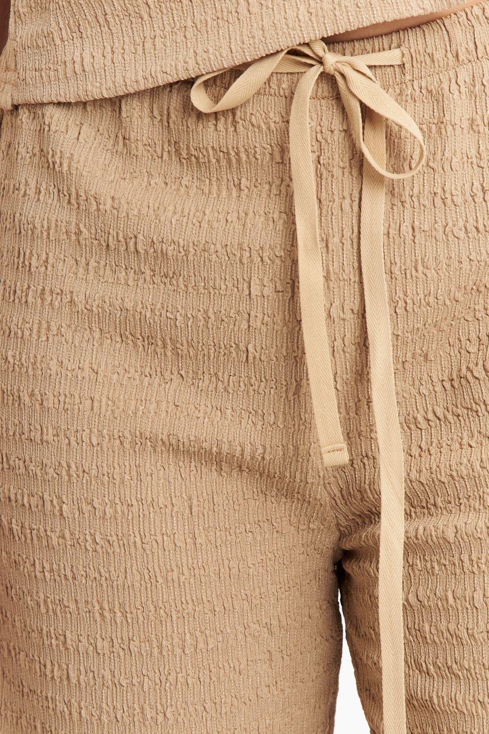 Pantalón Tipo Crepé Ajustable Khaki Nicopoly-5