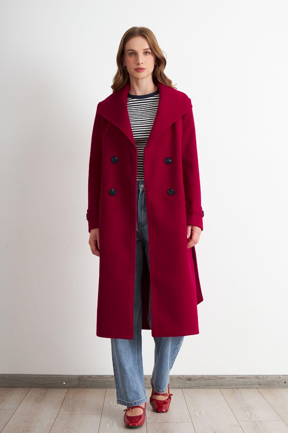 Abrigo Largo Lazo Rojo Nicopoly-1