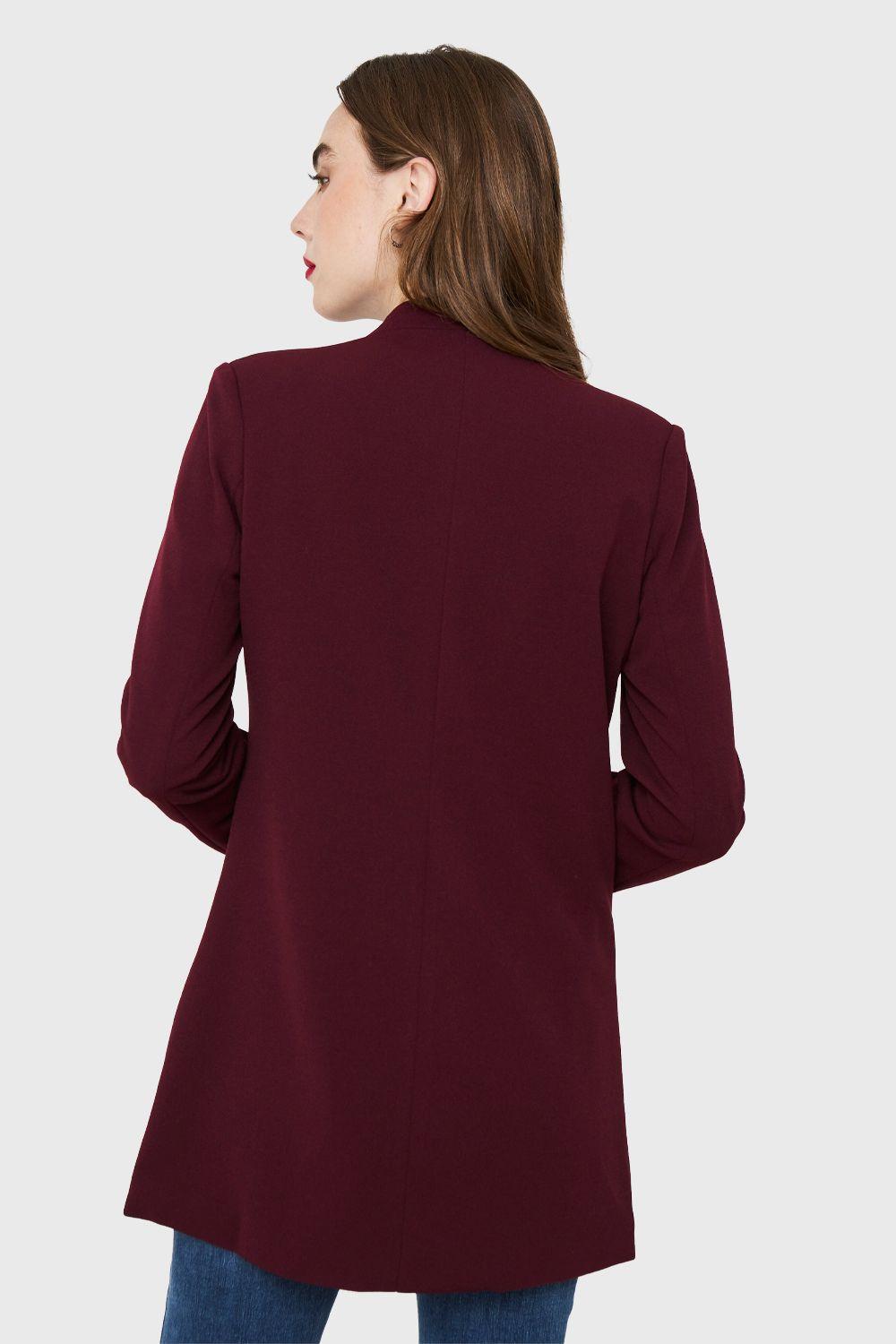 Blazer Largo Burdeos Nicopoly-3