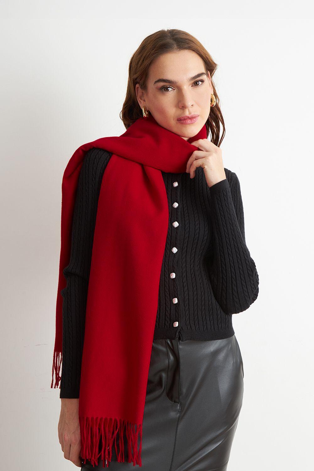 Bufanda Gruesa Rojo Nicopoly-2