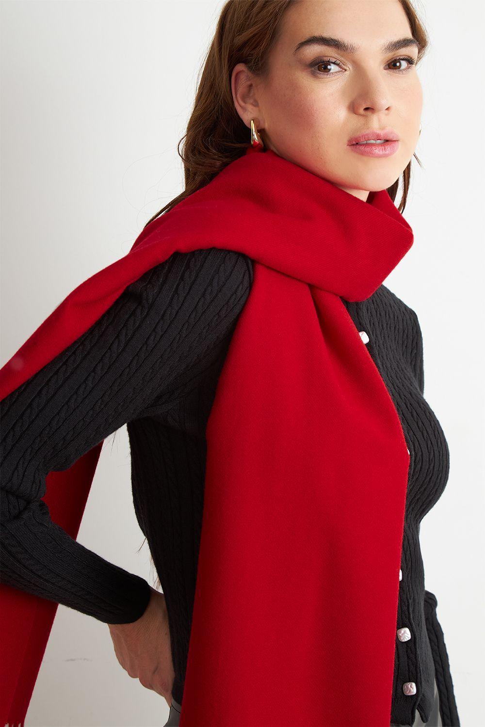 Bufanda Gruesa Rojo Nicopoly-3