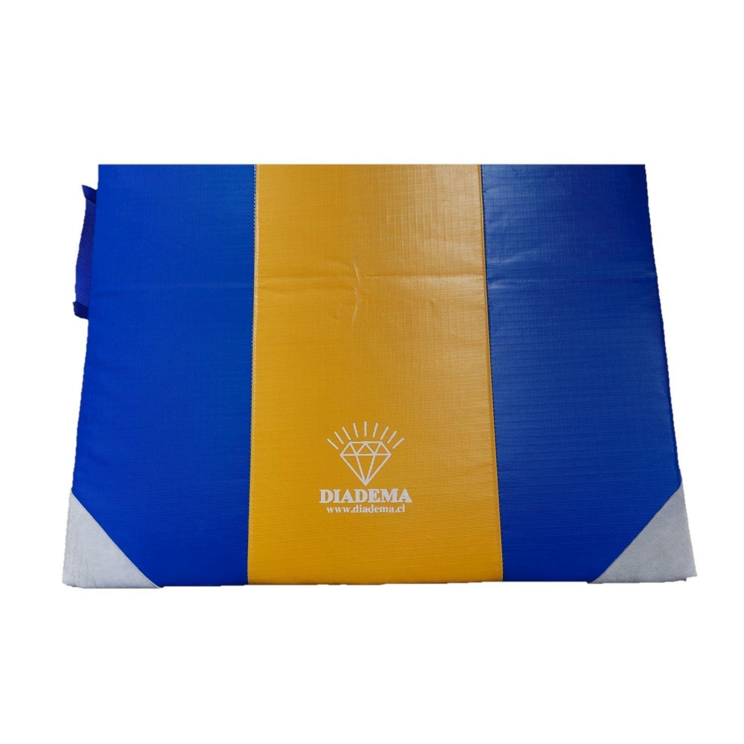 Colchoneta 200x100x6 cm Tela Impermeable bicolor-Puntas de Cuero-Densidad 100 kg-2