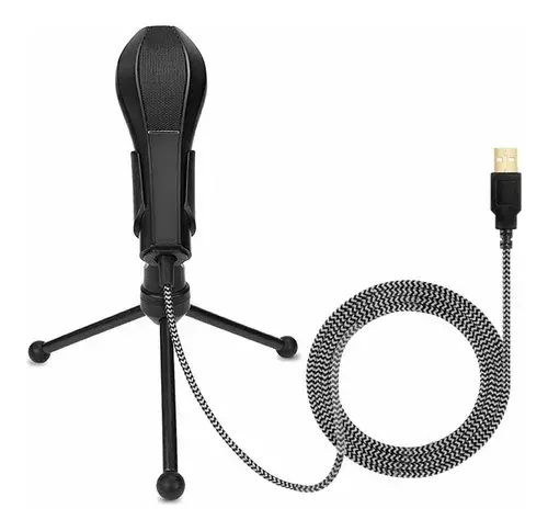 Microfono Condensador Usb Con Tripode Streamings E-3