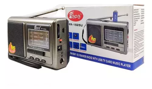 Radio Recargable Mp3 Usb 8 Bandas Epe-2