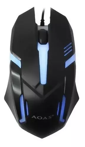 Mouse Gamer Barato Aoas V02 Diseño Ergonómico-2