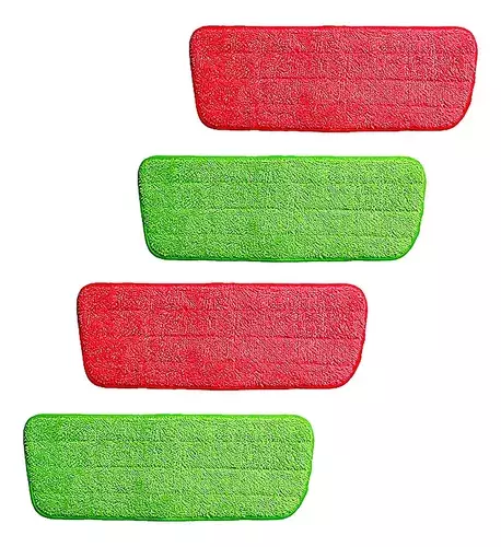 Pack 4 Paño Microfibra Trapero Spray Repuesto Mopa-0
