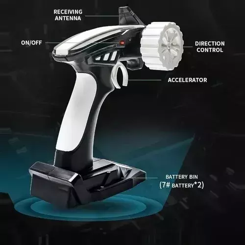 Auto A Control Remoto 4x4 Recargable Corre A 20kmh-3