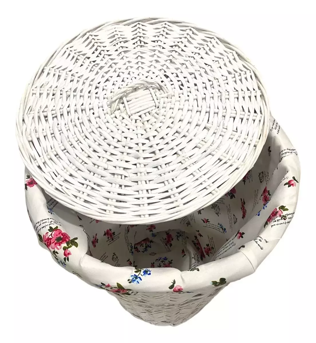 Canasto Mimbre Ropa Con Tapa - S8041-1