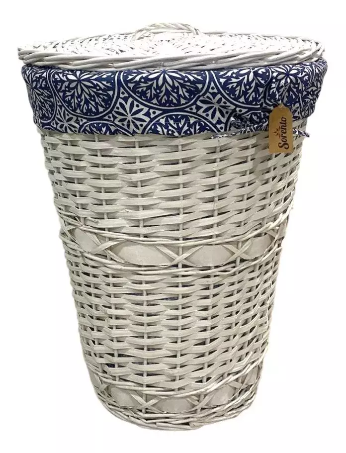 Canasto Mimbre Ropa Con Tapa - S8041-0