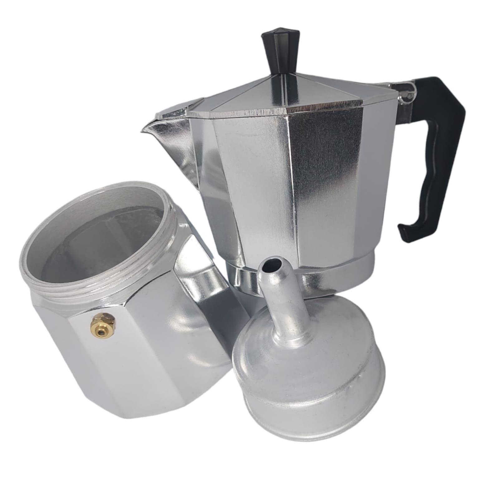 Cafetera Italiana De Acero Inoxidable 6 Tazas-2