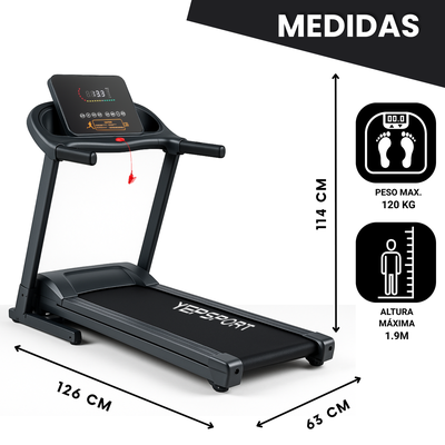 Imagen 2 del producto Trotadora YEP 3120 15KM/H