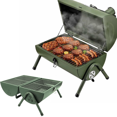 Imagen 2 del producto Parrilla Ahumador Doble Portatil Carbon Camping
