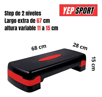 Imagen 2 del producto Step Aeróbico 2 Niveles Antideslizante Yep Sport