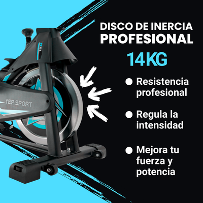 Imagen 2 del producto Bicicleta Spinning Pro 14 KG Disco 1016-3