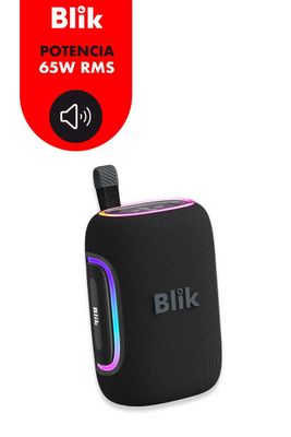 Imagen 2 del producto Parlante Bluetooth Portátil Blik Hypeu3 Negro 65W IPX6