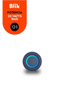 Imagen 2 del producto Parlante Bluetooth Portátil Blik Live Azul 10W IPX5 8 Hrs