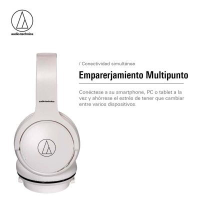 Imagen 2 del producto Audífonos Bluetooth Audio-Technica ATH-S220BTWH Blanco