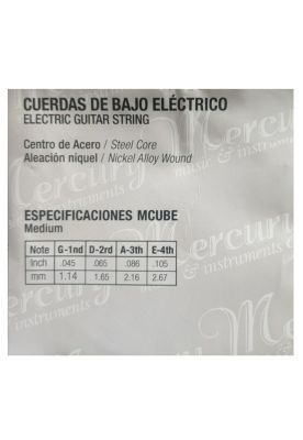 Imagen 2 del producto Cuerdas para Bajo Electrico Mercury MCUBE