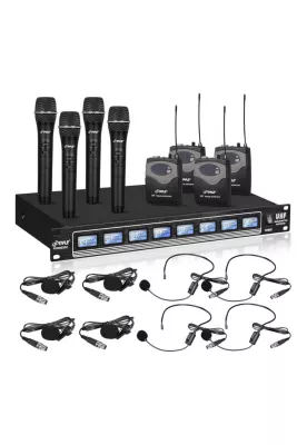 Sistema de Micrófonos Inalámbricos 8 canales Pyle PDWM8350